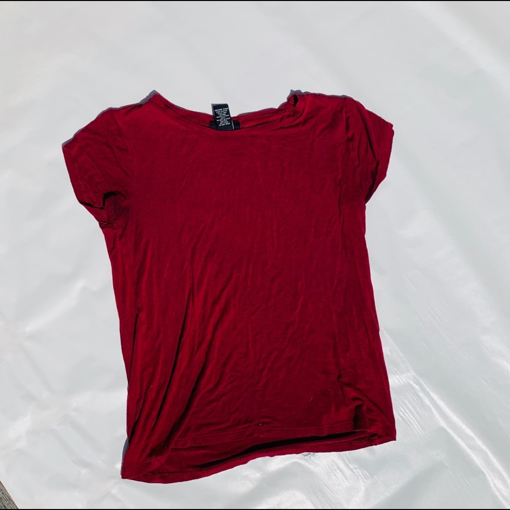 🌿Maroon soft tee shirt